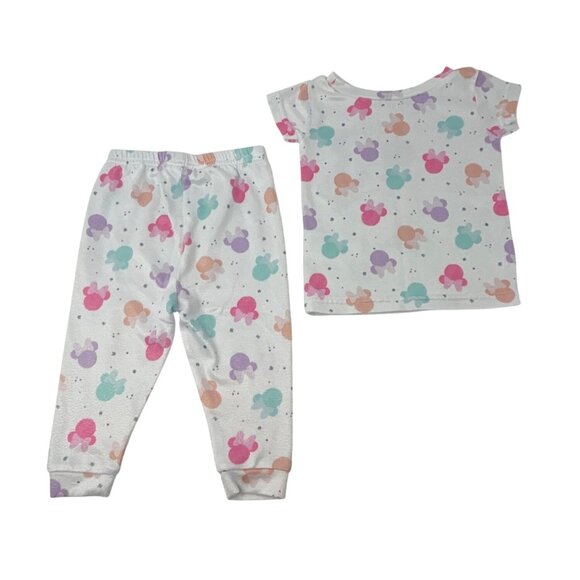 Disney Baby Girls 4-Piece Minnie Mouse - Pajamas, Shirt, Pants &‎ Skirt Size 12M - Picture 3 of 10